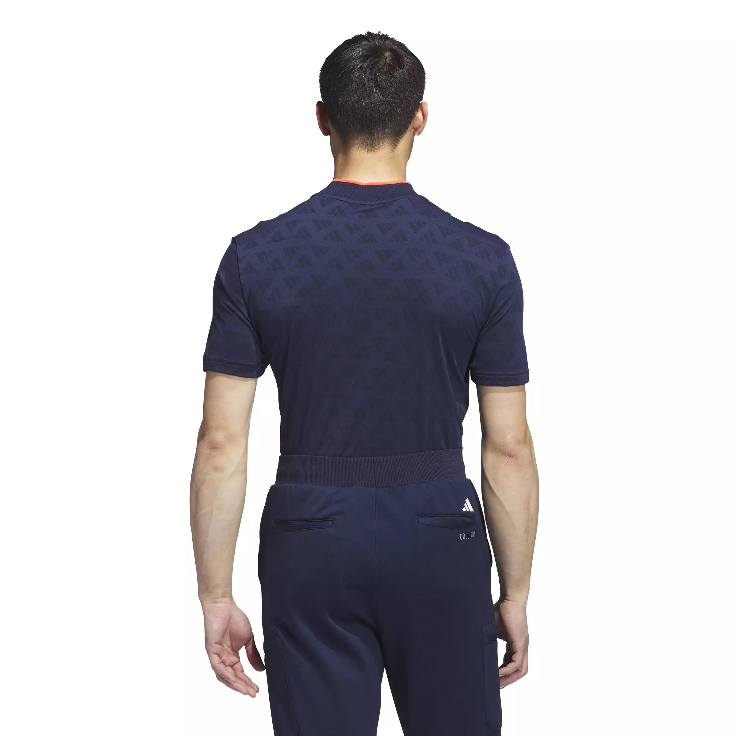 adidas Golf Jacquard Mock Shirt - Navy