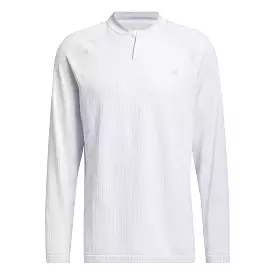 adidas Golf Ultimate365 Tour Primeknit Long Sleeve Polo Shirt - White