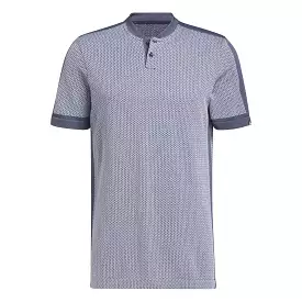 adidas Ultimate365 Tour Textured PRIMEKNIT Golf Polo Shirt- Navy/White SS23