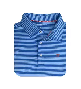 Albatross Youth Polo - Royal Blue / Bell Stripes