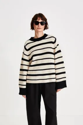 Aldo Sweater - Cream Stripe