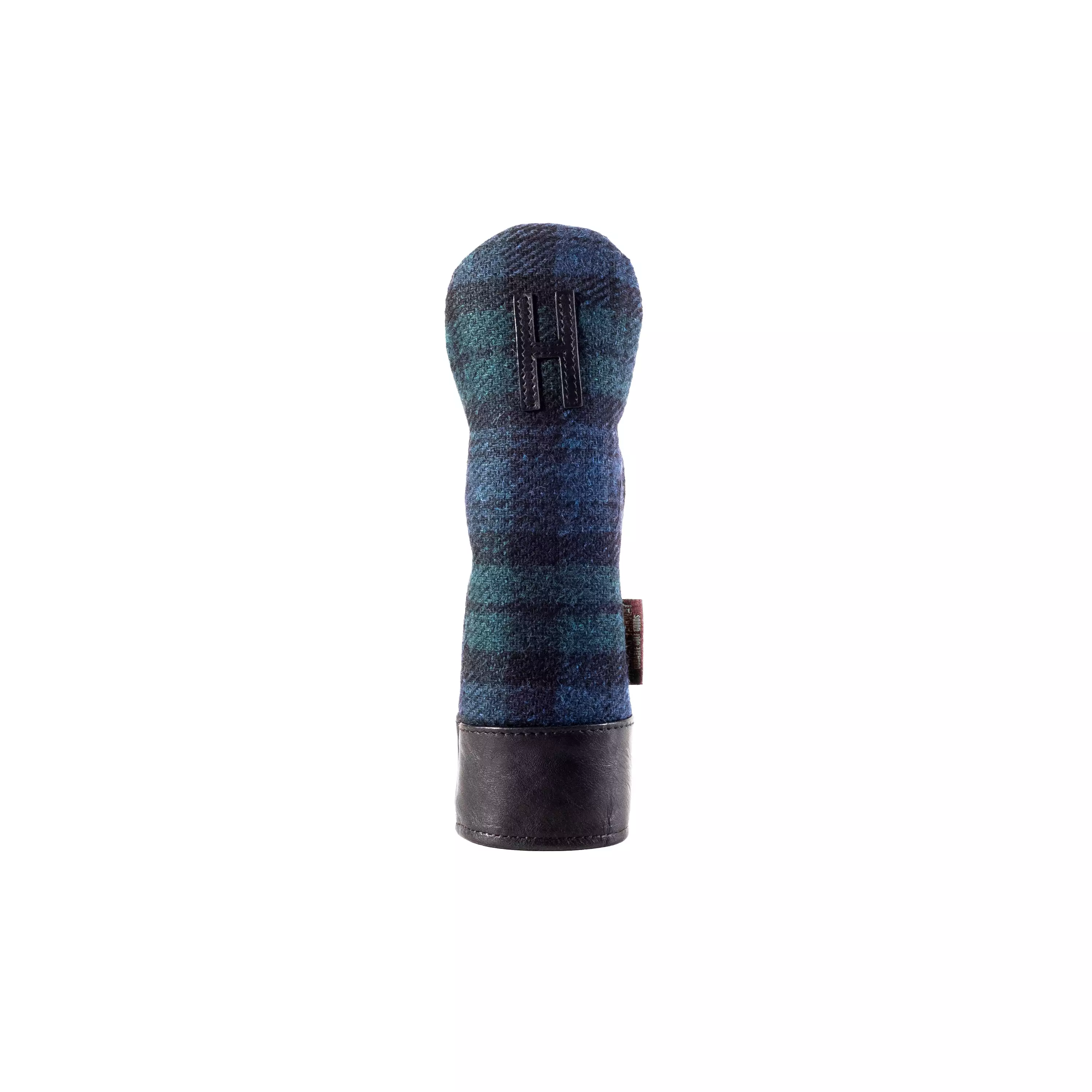 Americana Edition Harris Tweed and  leather golf Headcover in Black Watch Hybrid