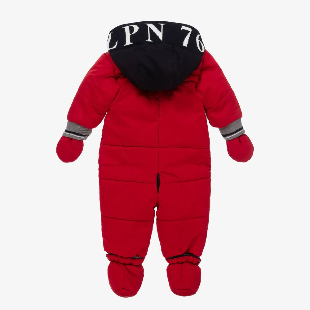 Baby Boys Red Snowsuit