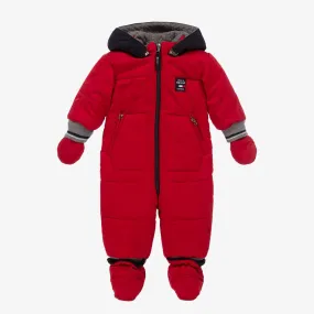 Baby Boys Red Snowsuit