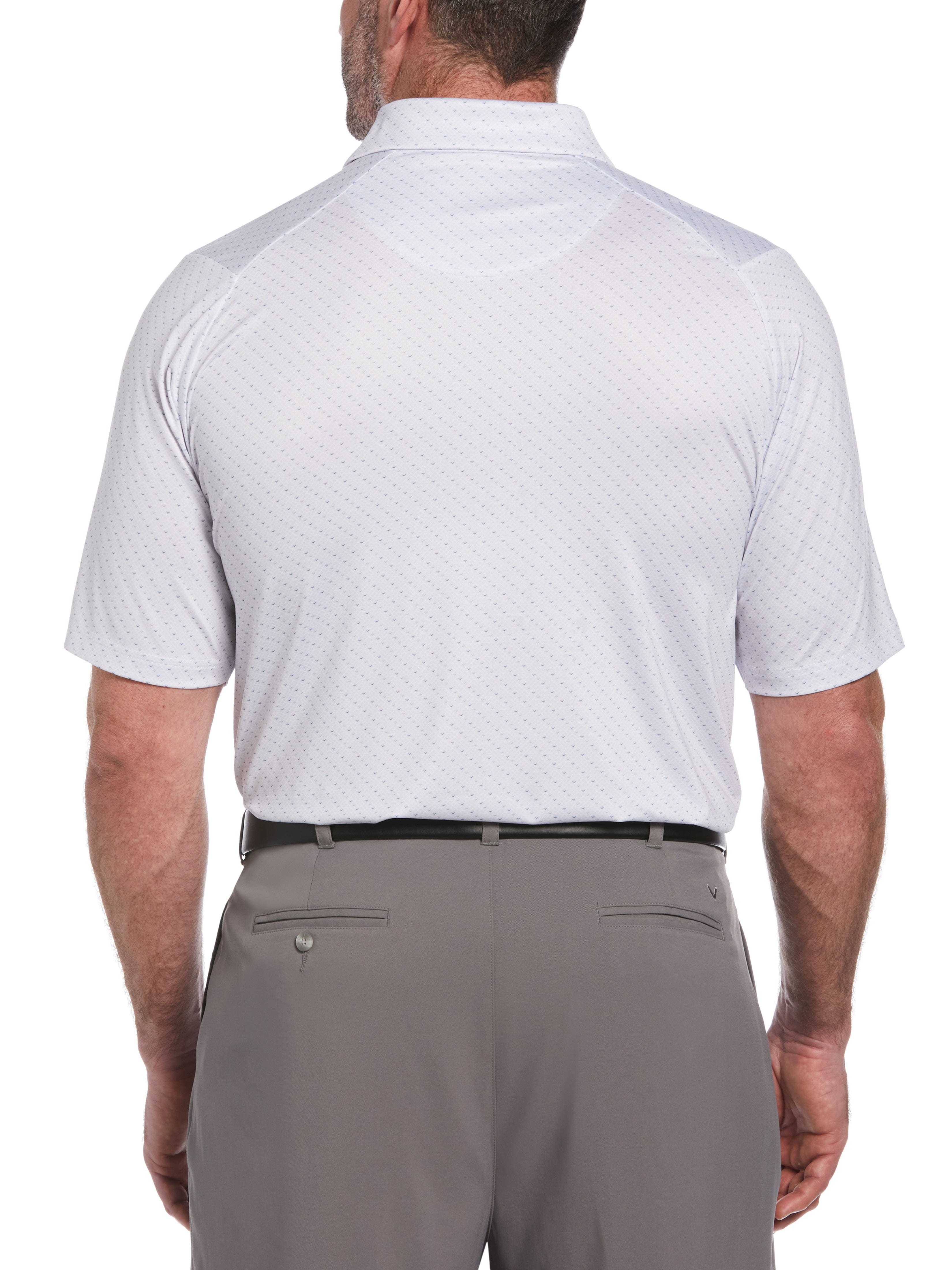 Big & Tall Allover Chevron Golf Polo