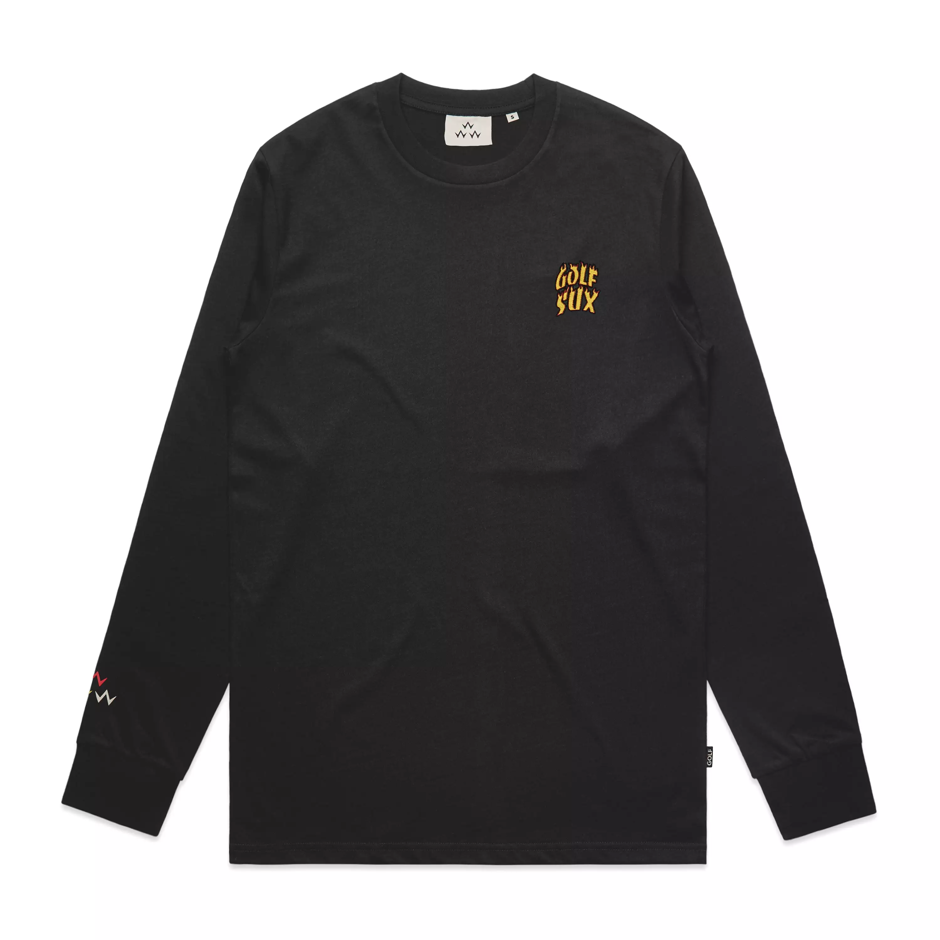 Birds Of Condor Golf Sux Long Sleeve Tee - Black