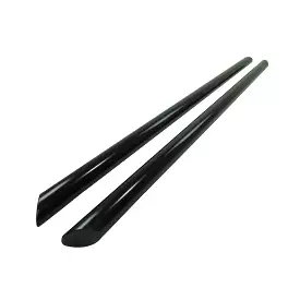 Black Powder Coated Steel Side Bars for Volkswagen Transporter T6 SWB