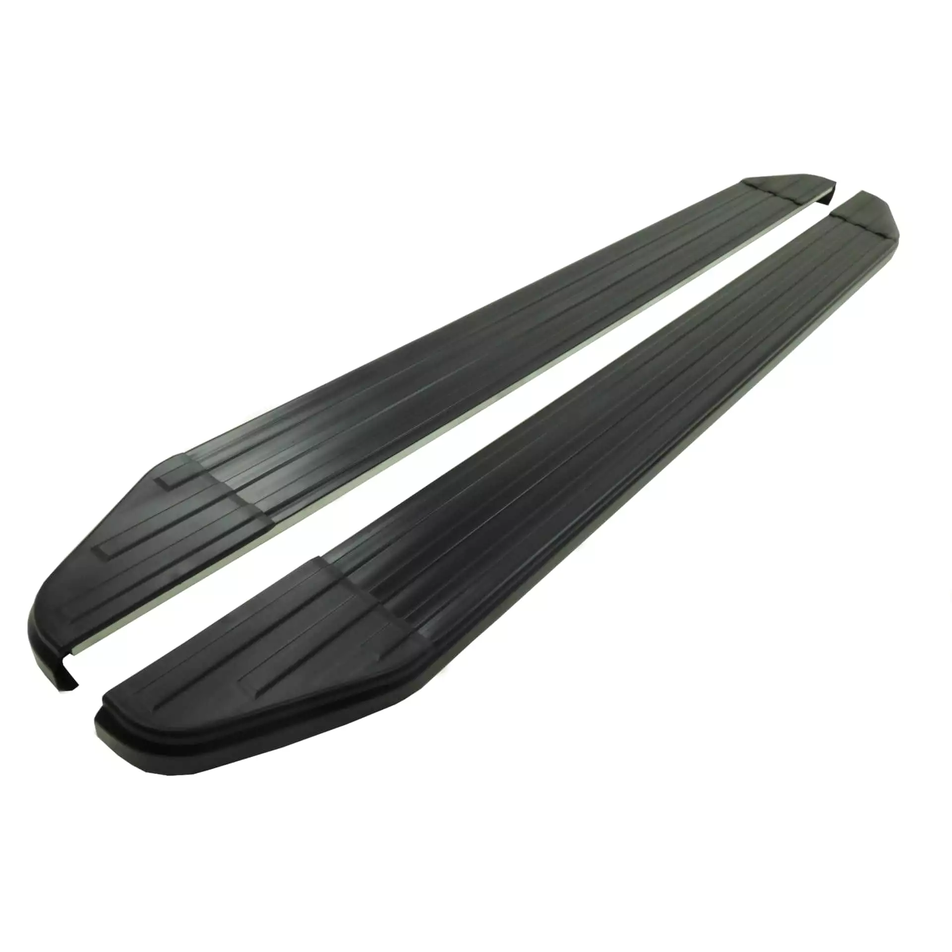 Black Raptor Side Steps Running Boards for Hyundai Santa Fe 19-20 Pre-Facelift