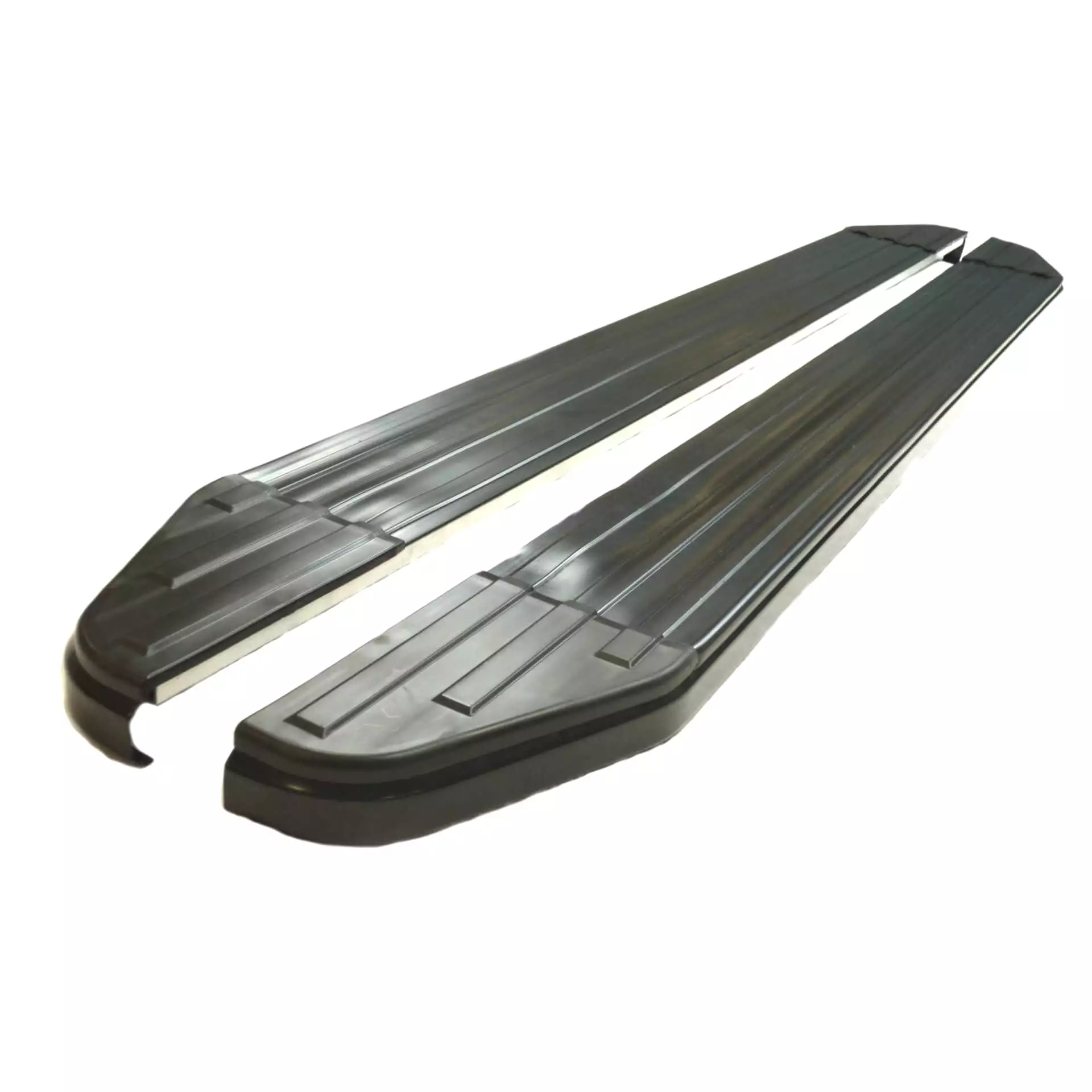 Black Raptor Side Steps Running Boards for Hyundai Santa Fe 19-20 Pre-Facelift