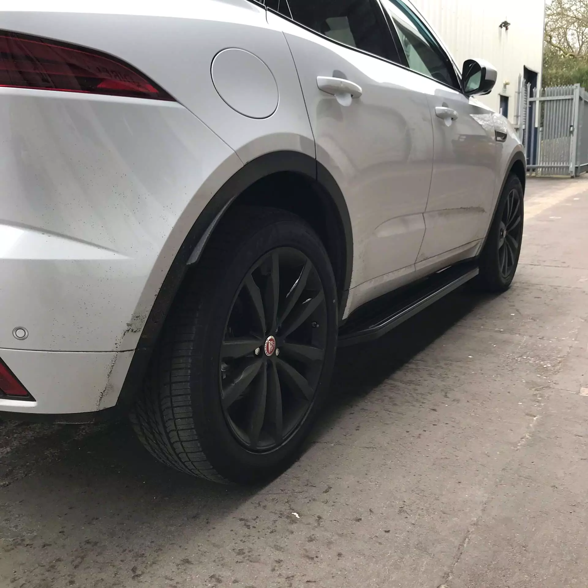 Black Raptor Side Steps Running Boards for Jaguar E-PACE 2018+