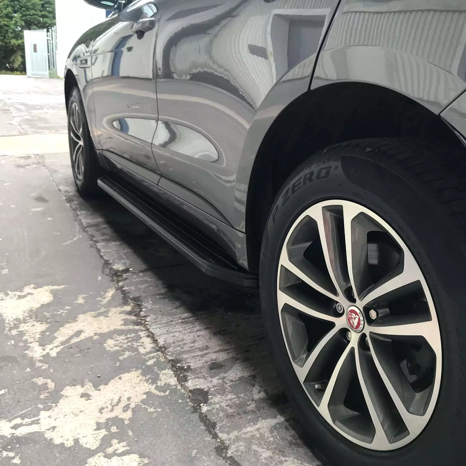 Black Raptor Side Steps Running Boards for Jaguar F-PACE 2016+