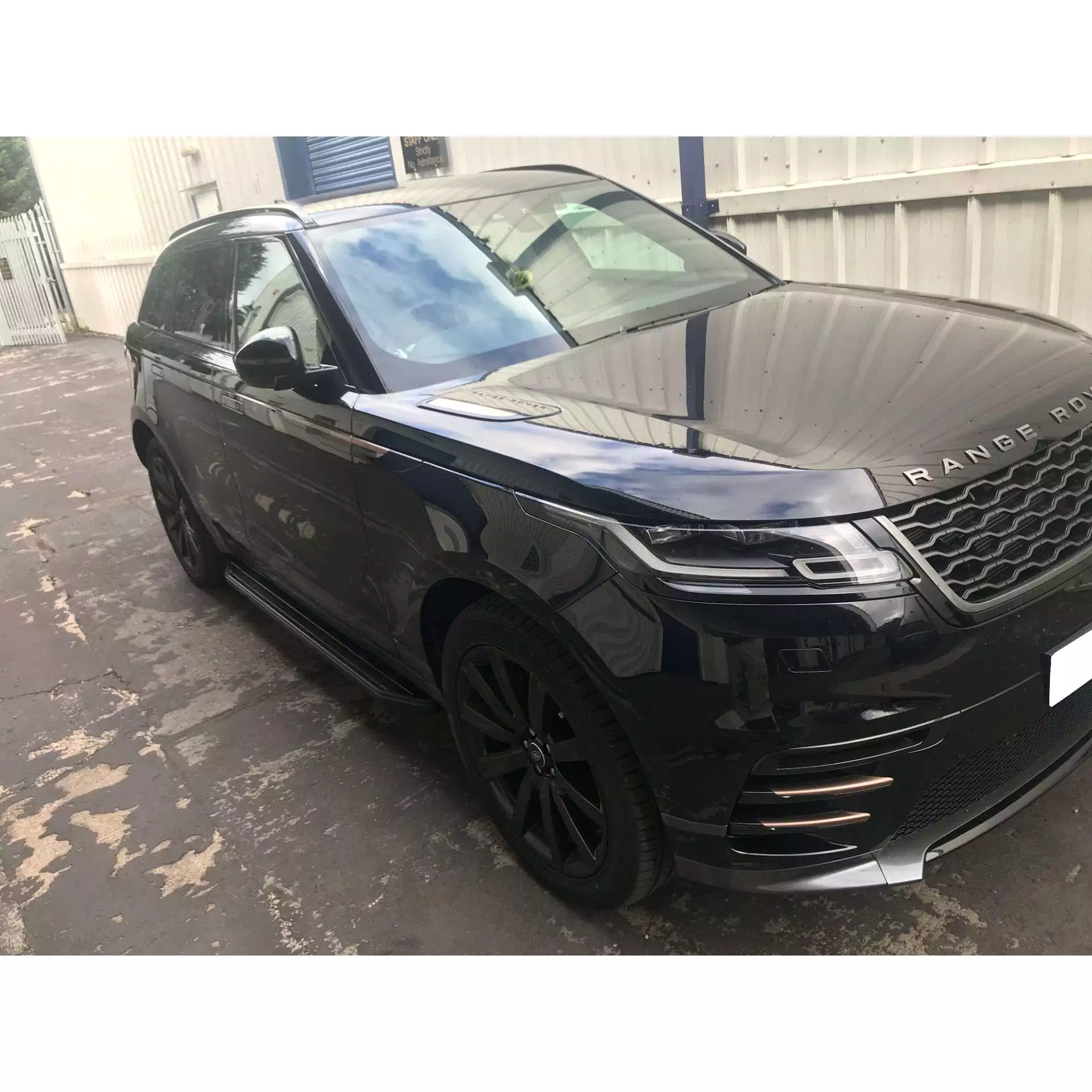 Black Raptor Side Steps Running Boards for Range Rover Velar 2017+