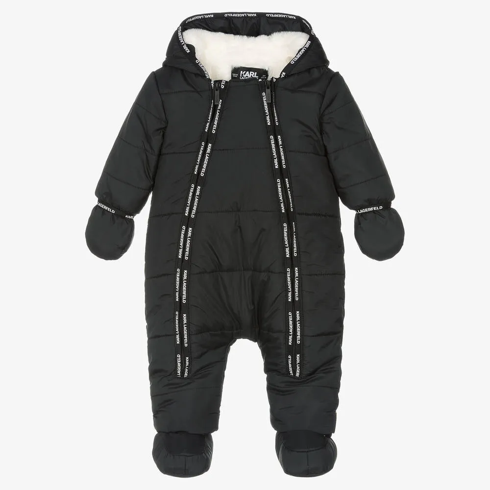 Boys Black Snowsuit