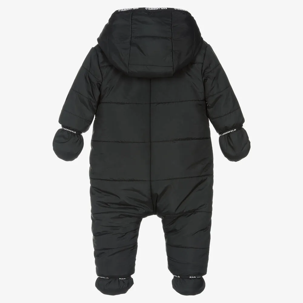 Boys Black Snowsuit