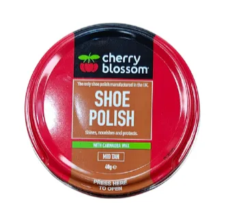 Cherry Blossom Shoe Polish 40g Tin With Carnauba Wax