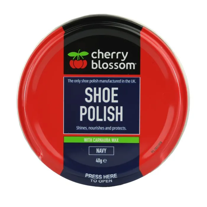 Cherry Blossom Shoe Polish 40g Tin With Carnauba Wax