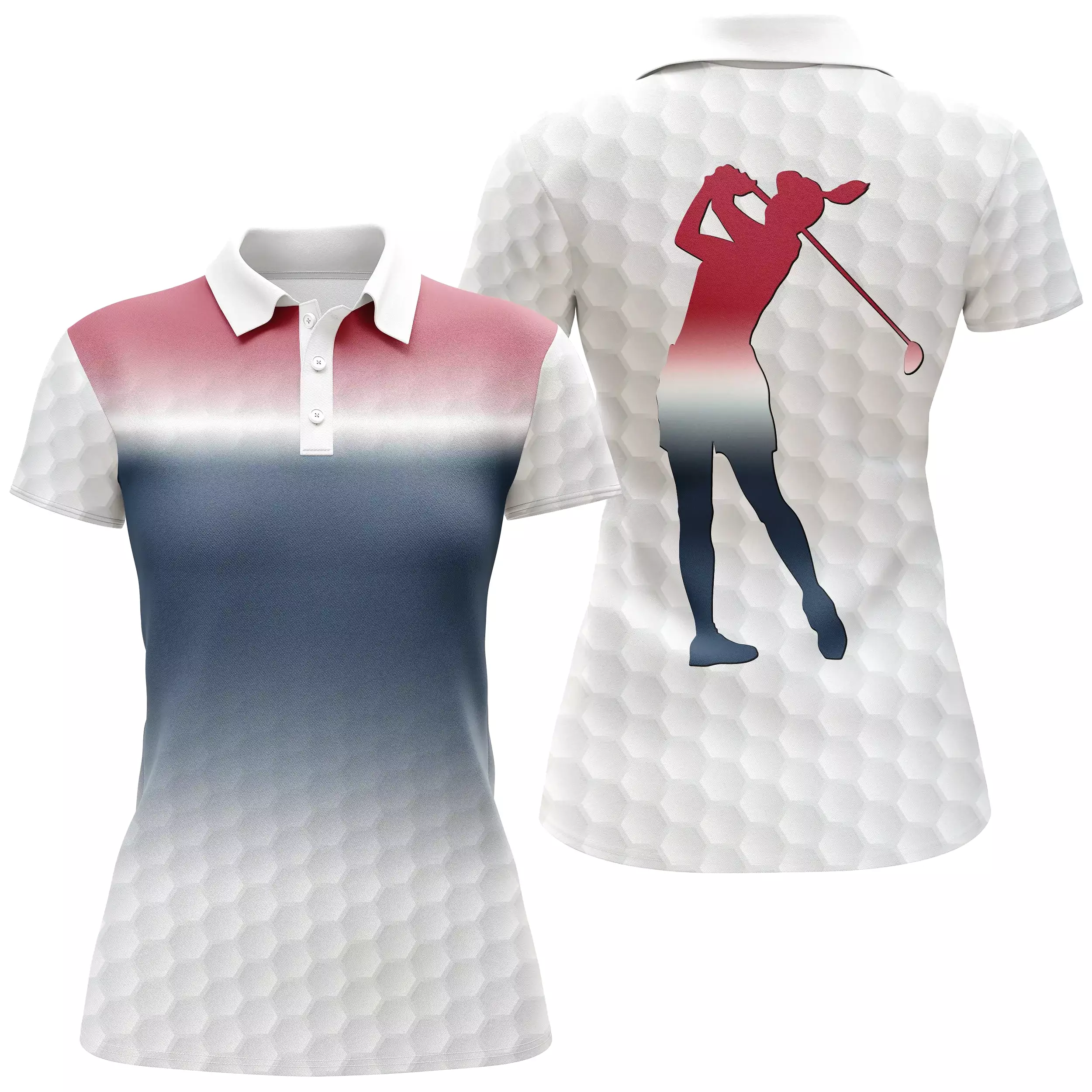 Chiptshirts - Polo De Golf, Cadeau Idéal Pour Fans De Golf, Polo de Sport Homme et Femme, Motifs Balle de Golf, Golfeur, Golfeus