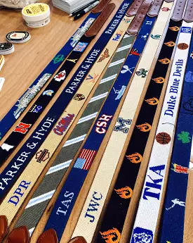 Create your own Custom Needlepoint Belt by Bluegrass Fairway