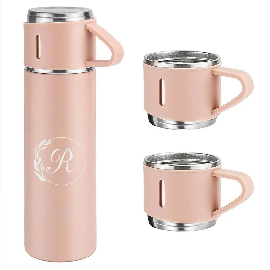 Customised Thermos Bottle With Cups Set for Travel Outdoor