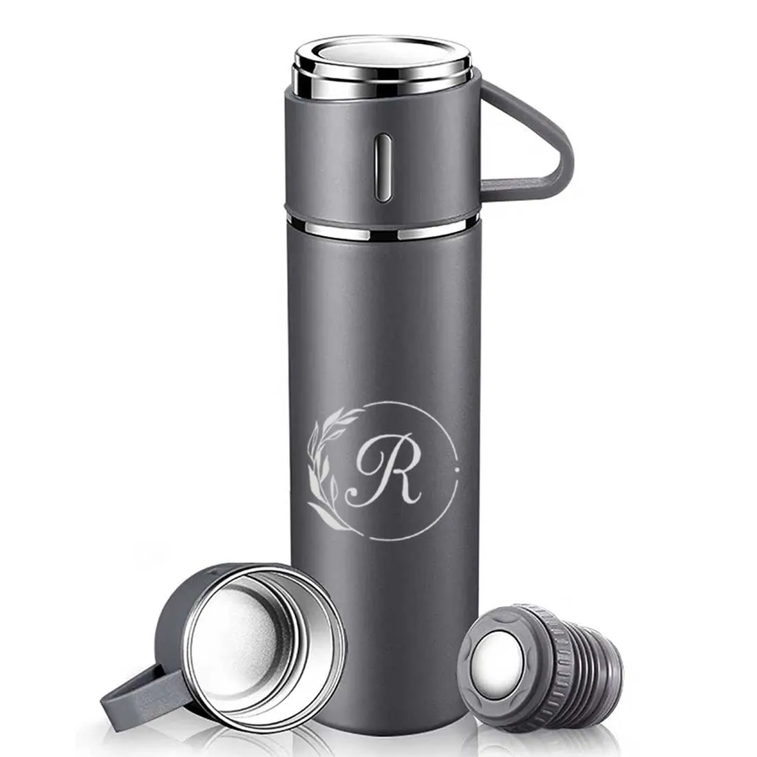 Customised Thermos Bottle With Cups Set for Travel Outdoor