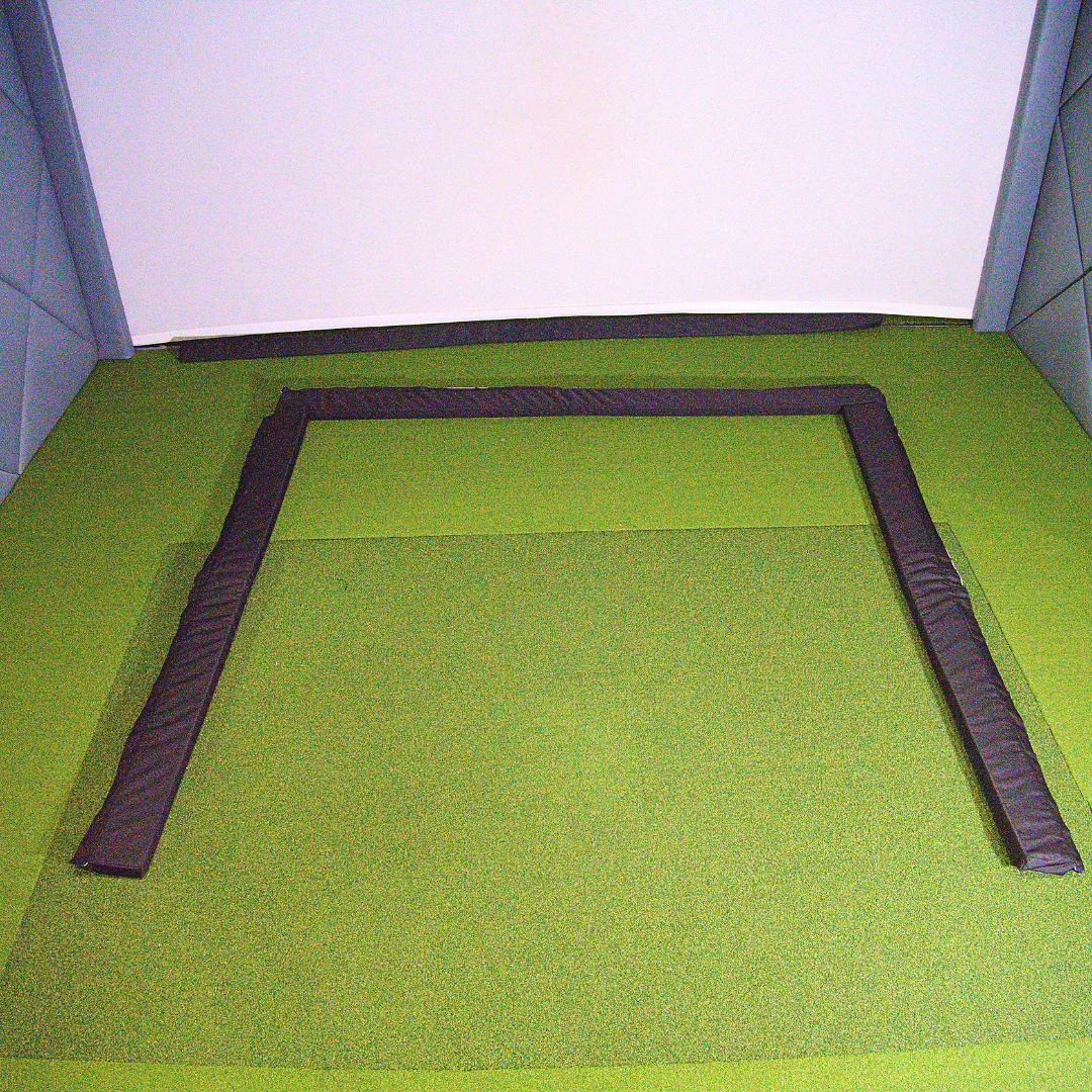 DIY Golf Simulator Impact Screen Pelmet Kit  - Black Foam Edge Border