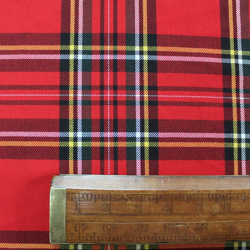 Dressmaking Tartan - Natty Check - Red