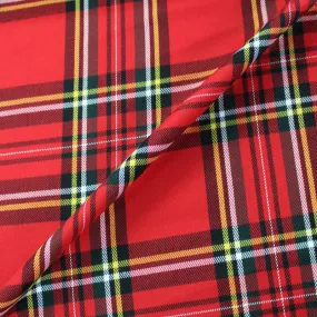 Dressmaking Tartan - Natty Check - Red