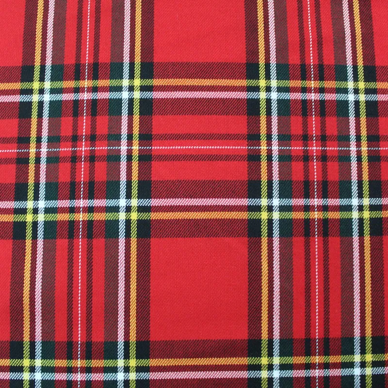 Dressmaking Tartan - Natty Check - Red