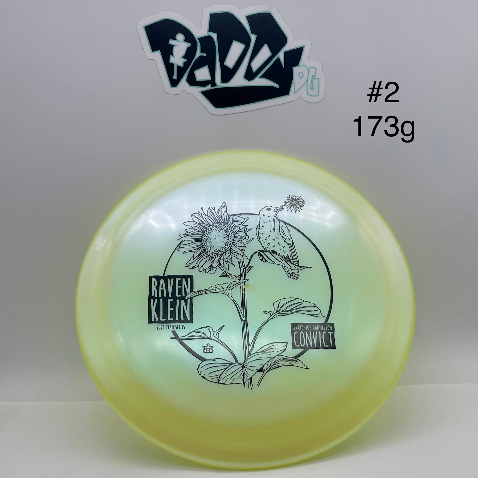 Dynamic Discs Lucid Ice Chameleon Convict Raven Klein 2023 Tour Series Stamped Fairway Driver