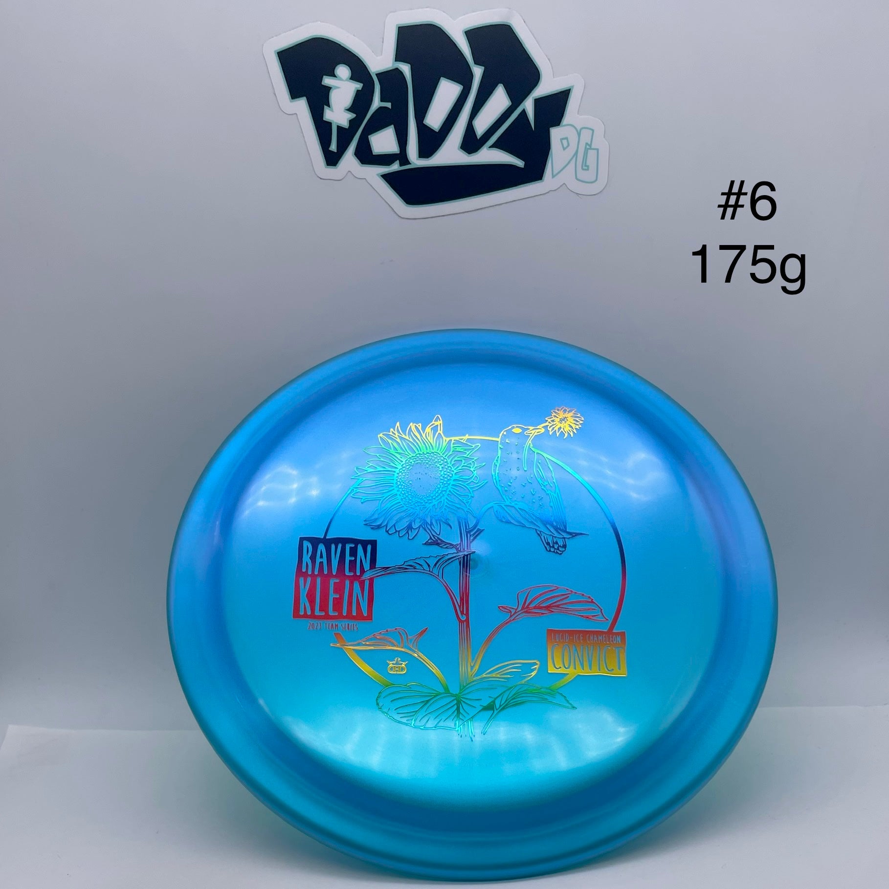 Dynamic Discs Lucid Ice Chameleon Convict Raven Klein 2023 Tour Series Stamped Fairway Driver