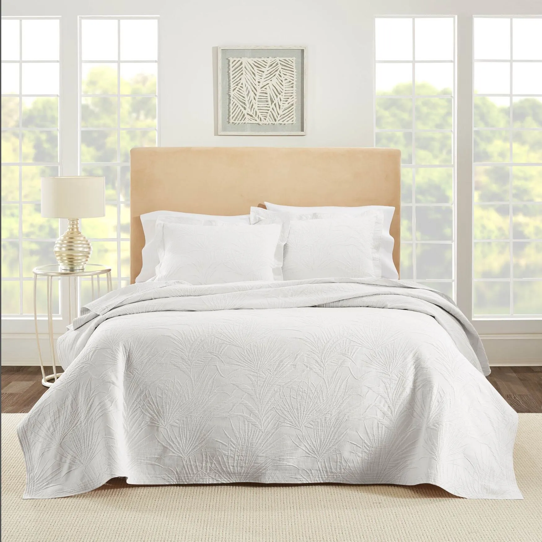 Ella European Matelassé Coverlet Set