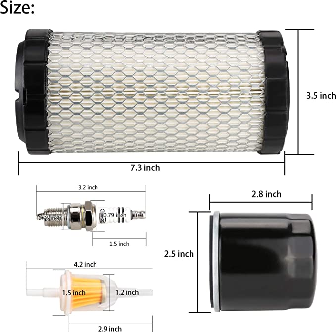 EZGO Golf Cart Tune Up Kit for EZGO RXV 2008-up 4 Cycle, Air Oil Fuel Filter - 10L0L