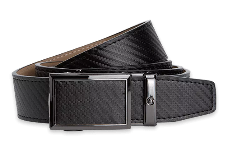 Fast Eddie Carbon Black, 1 3/8 Strap, Golf Belt