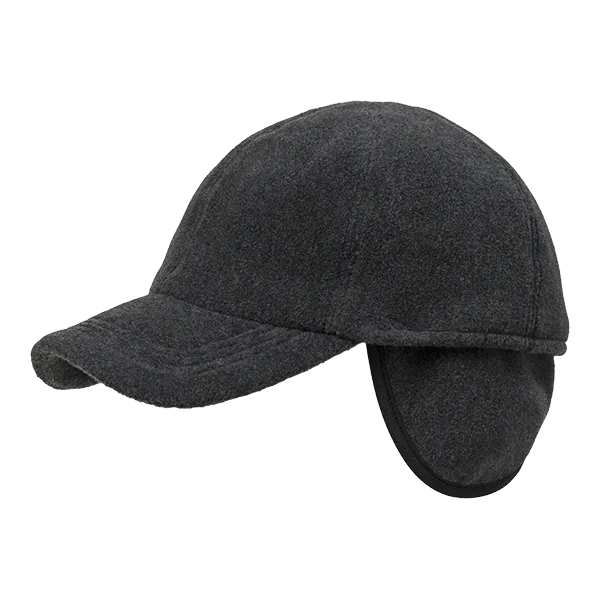 Fleece Baseball Classic Cap with Earflaps (Choice of Colors) by Wigens