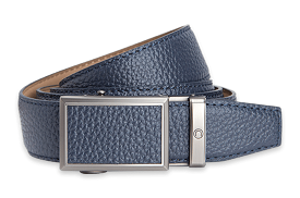 Go-In Pebble Grain Deep Sea Navy, 1 3/8 Strap, Golf Belt