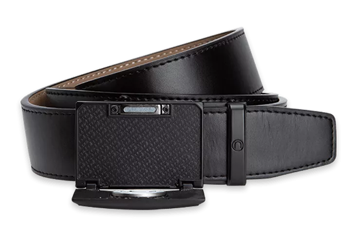 Go-In Traditions Smooth Black, 1 3/8 Strap, Golf Belt