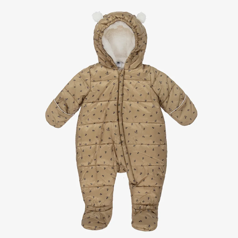 Gold Anchor Baby Snowsuit