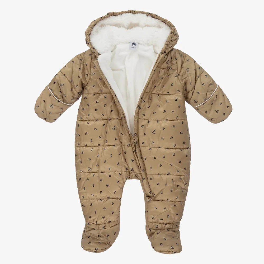 Gold Anchor Baby Snowsuit