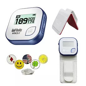 Golf Buddy Voice 2 GPS/Rangefinder Bundle