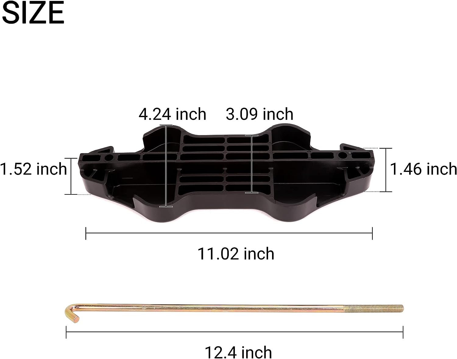 Golf Cart Battery Hold Down for Yamaha Drive G29 2007 - Up - 10L0L