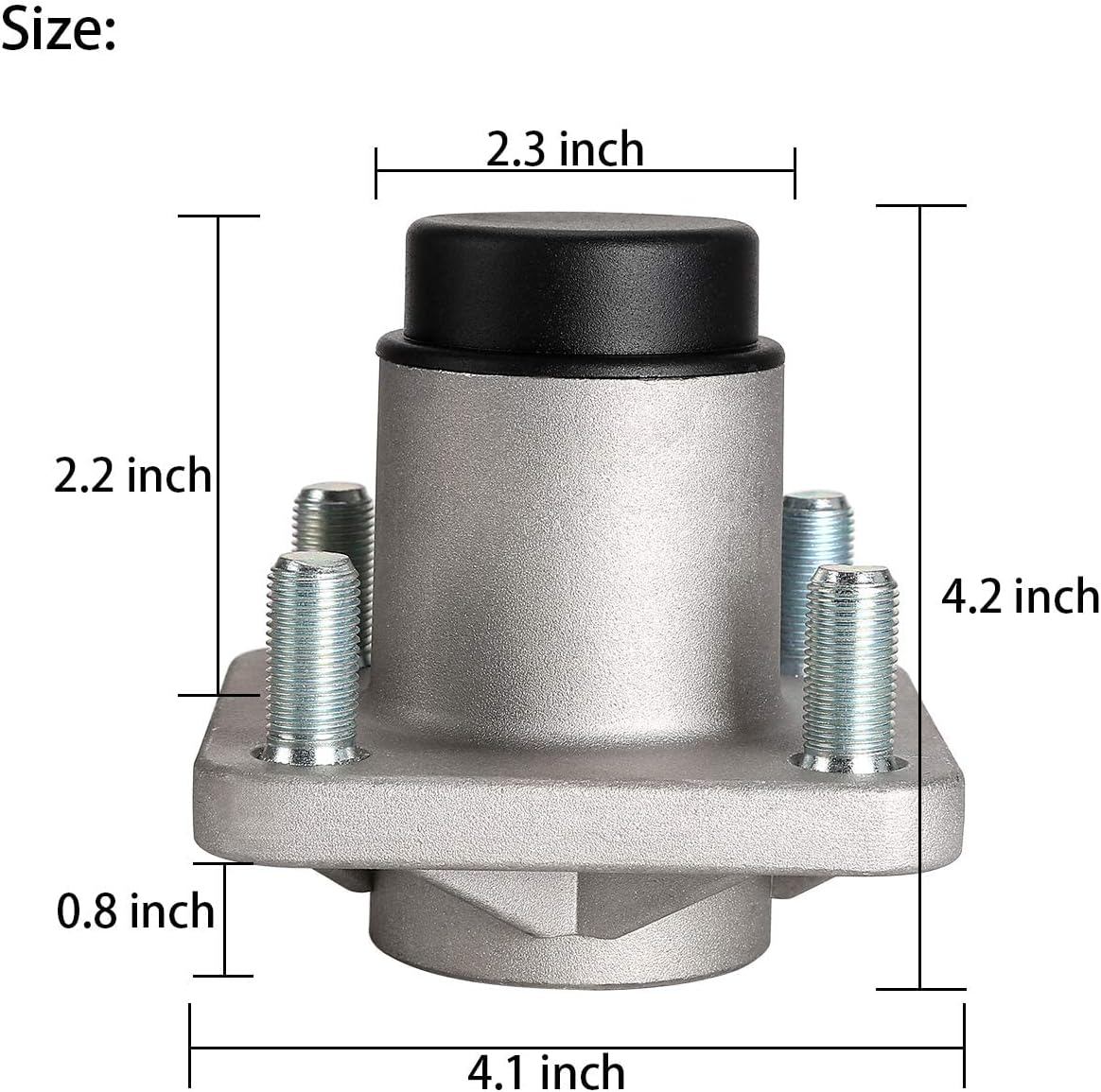 Golf Cart Front Wheel Hub Assembly for Ezgo TXT 2001.5-2013 - 10L0L