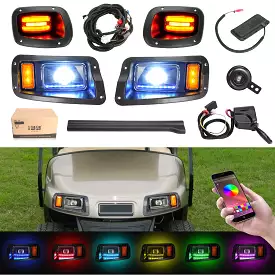 Golf Cart LED Lights with Head, Tail, Turn Signal Kit for EZGO TXT Freedom - 10L0L