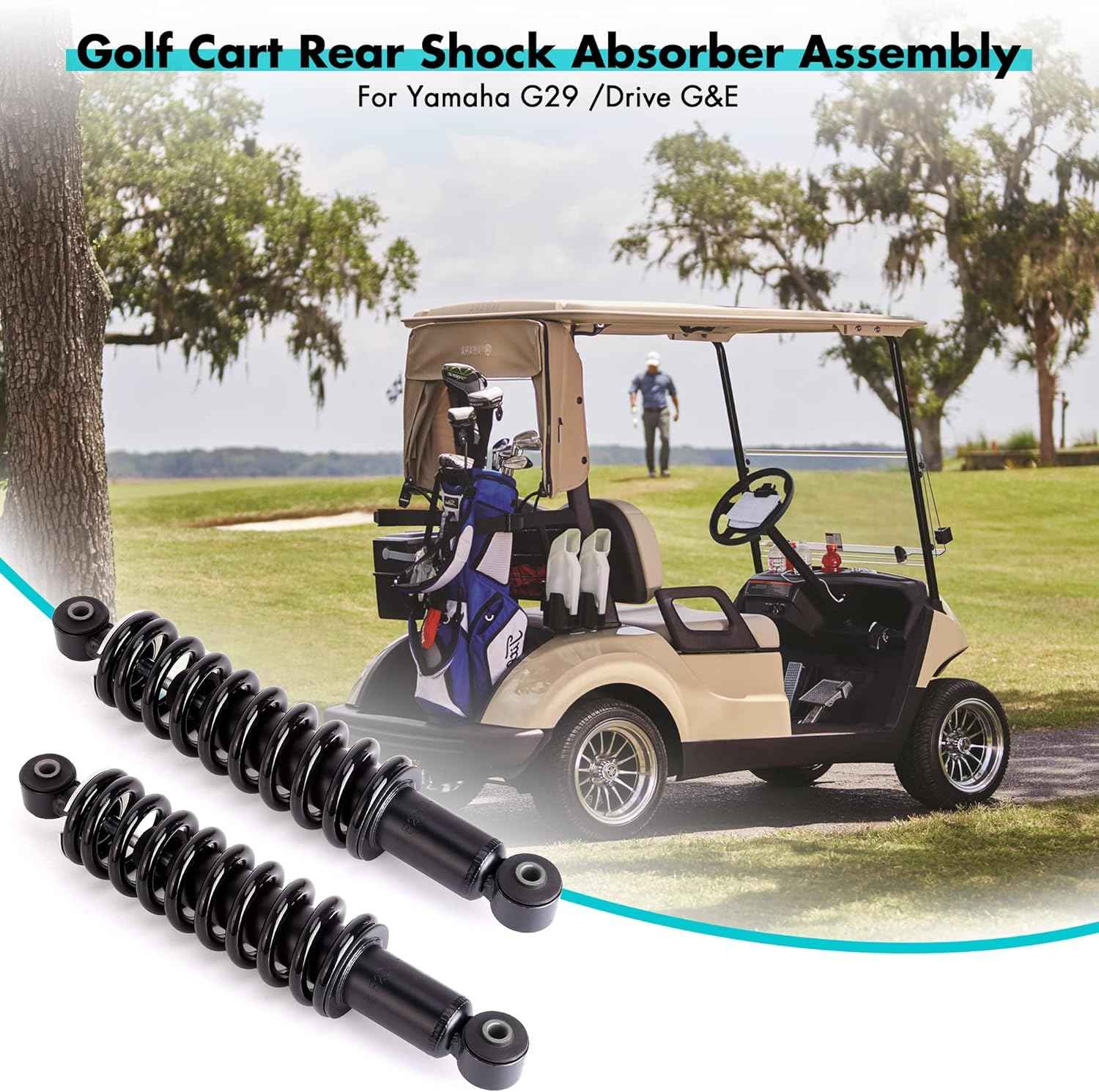 Golf Cart Rear Shock Spring Assembly for Yamaha G29 Drive Gas/Electric Models - 10L0L