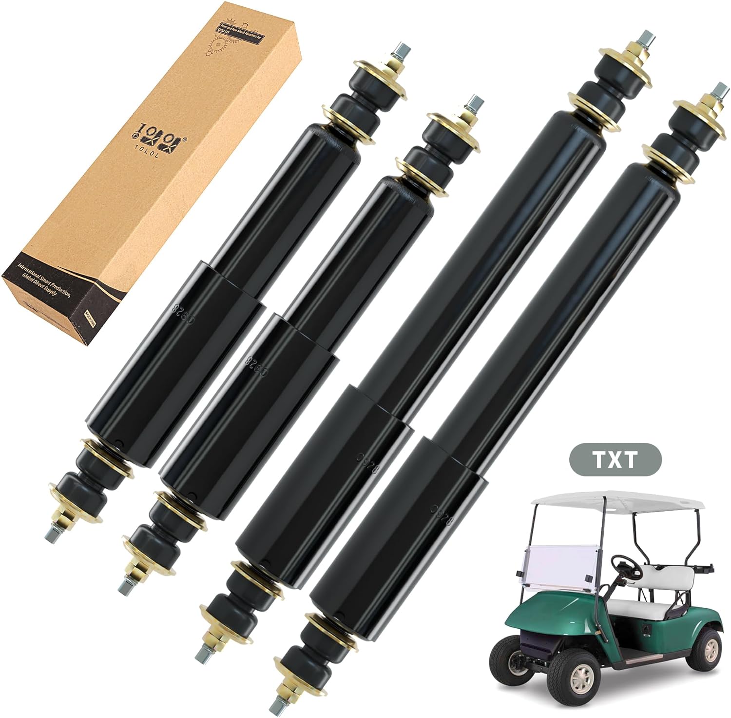 Golf Cart Suspension Air Shocks for EZGO TXT Front/Rear Shock Absorber - 10L0L