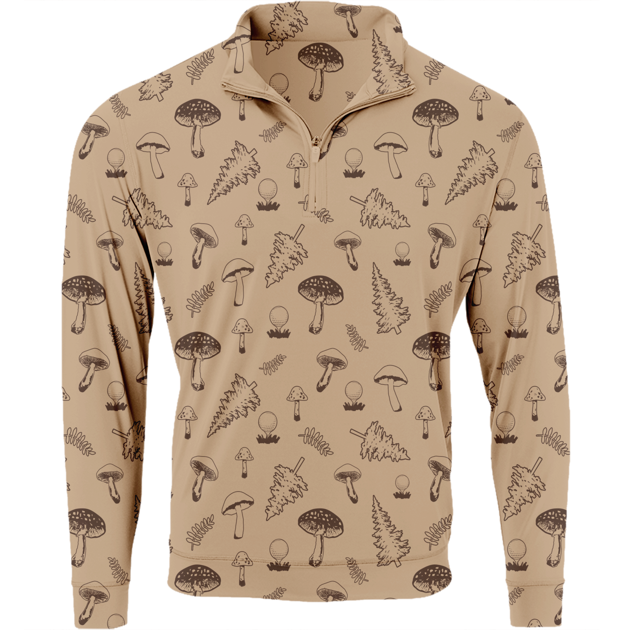 Golf Mushrooms Men's Quarter Zip