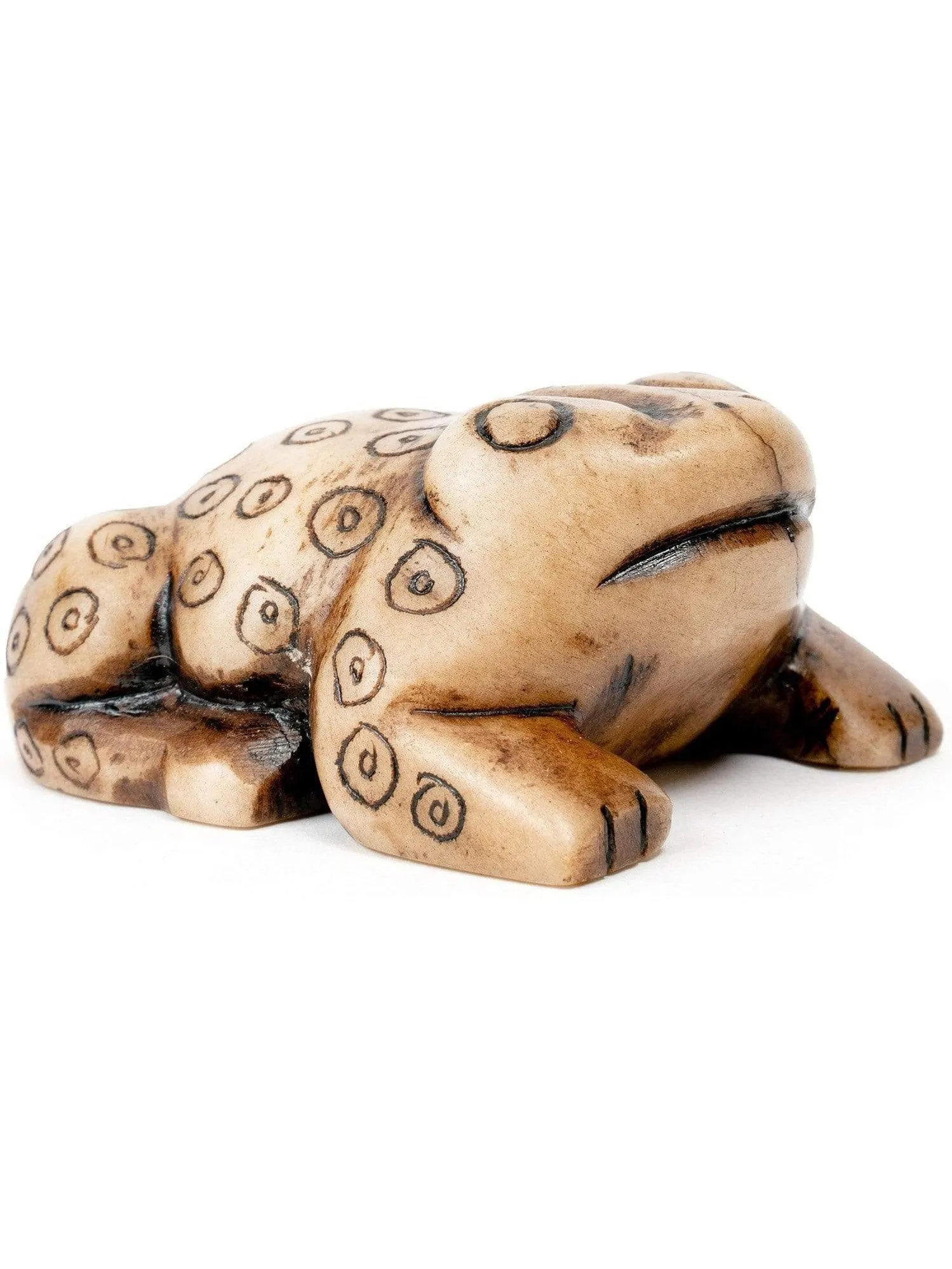 Hand Carved Stone Frog