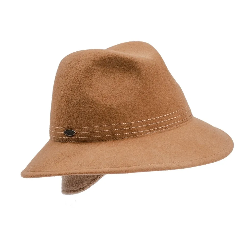 Harricana Floria Fedora with Earflaps (Women's)