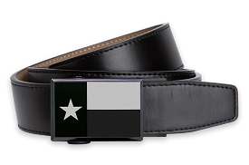 Heritage Texas Flag, Black 1 3/8 Strap, Golf Belt