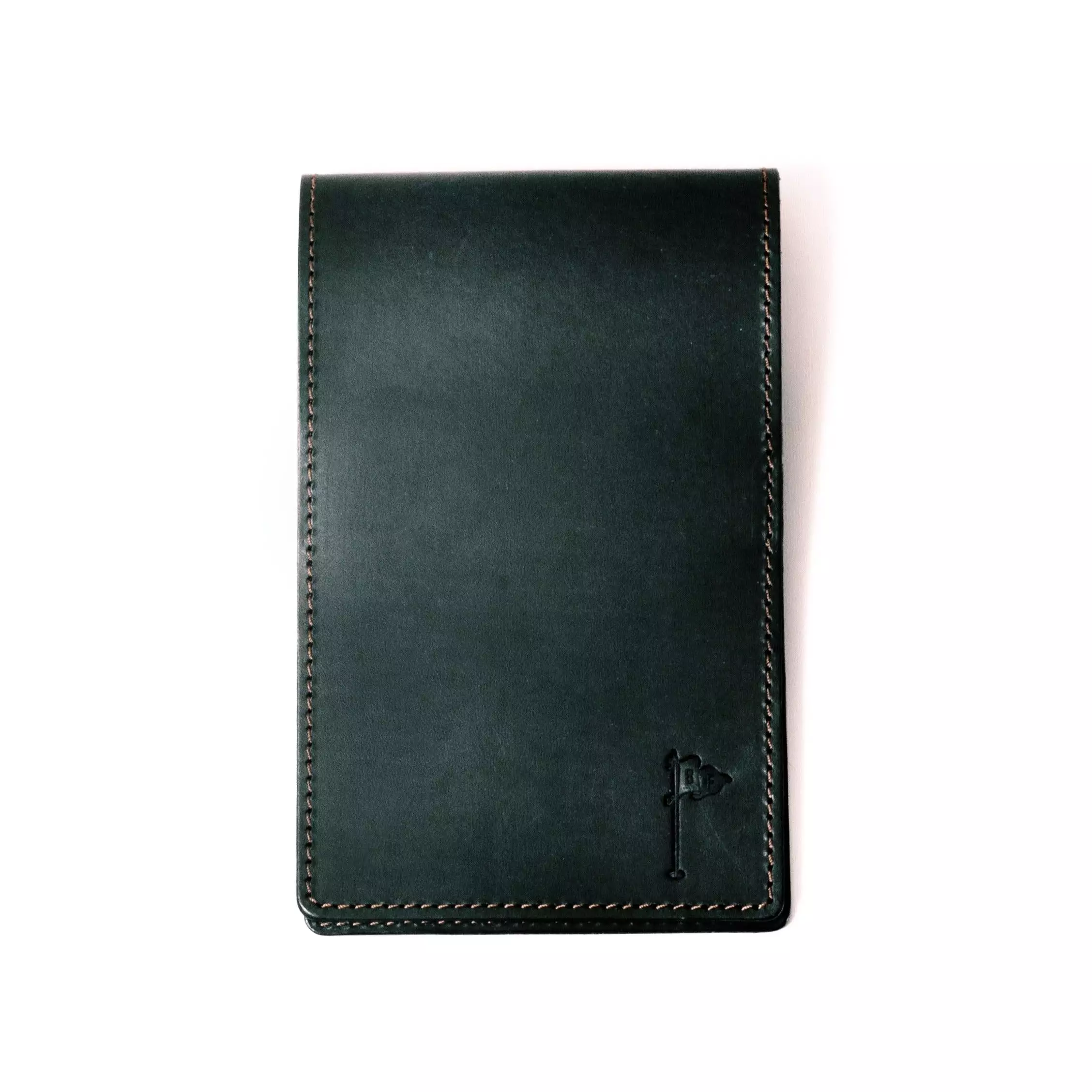 Horween Collection Leather Golf Scorecard Holder/ Yardage Book in Dublin Black