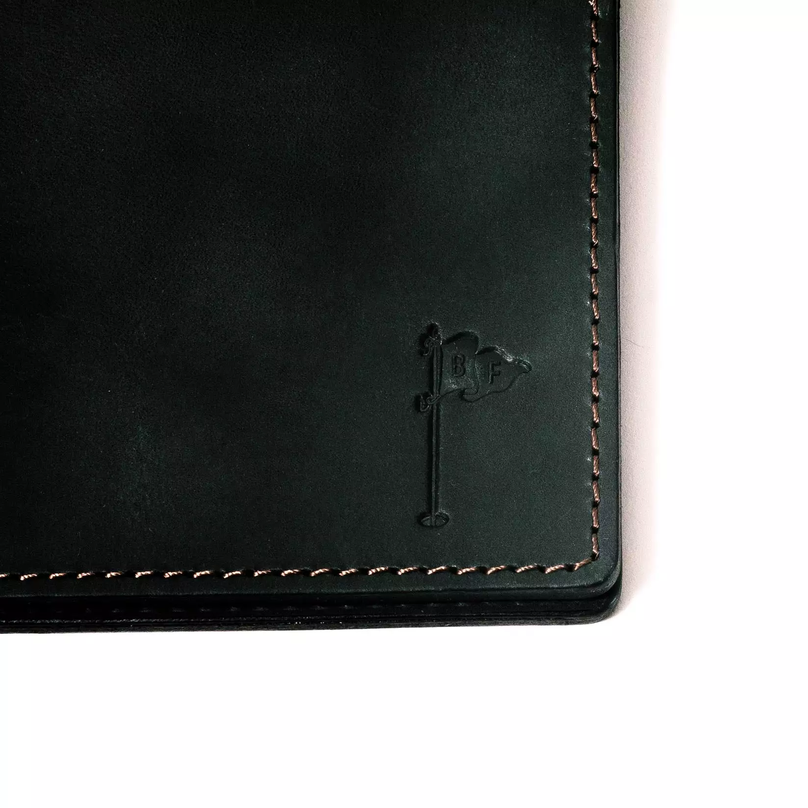 Horween Collection Leather Golf Scorecard Holder/ Yardage Book in Dublin Black